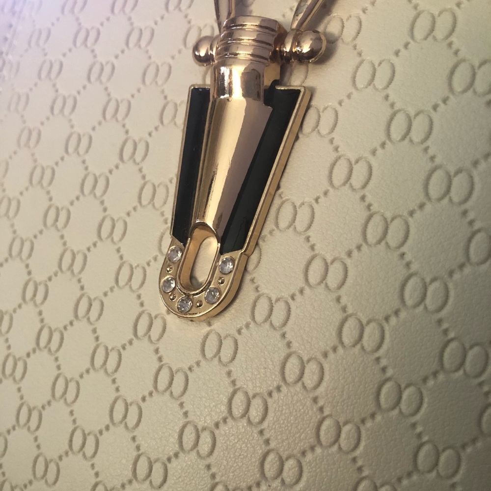New Off White Cream Handbag Embossed